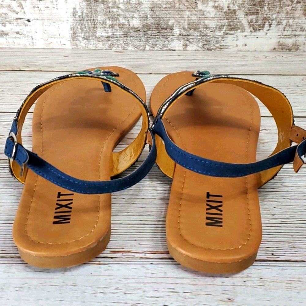 5/$30 🎀 Mixit | Boho Glam Rhinestone Summer Sandals - Picture 3 of 8